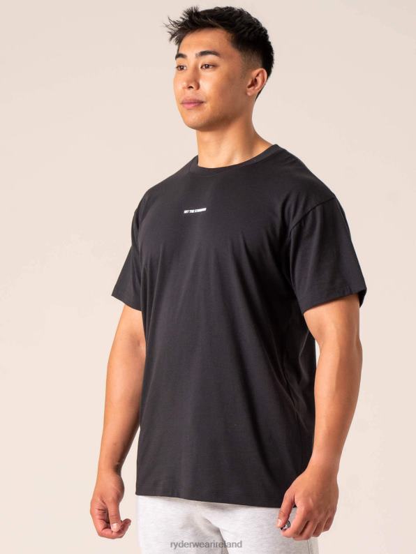 Ryderwear Emerge Oversized T-Shirt Faded Black Men Clothing 4Z2T1280