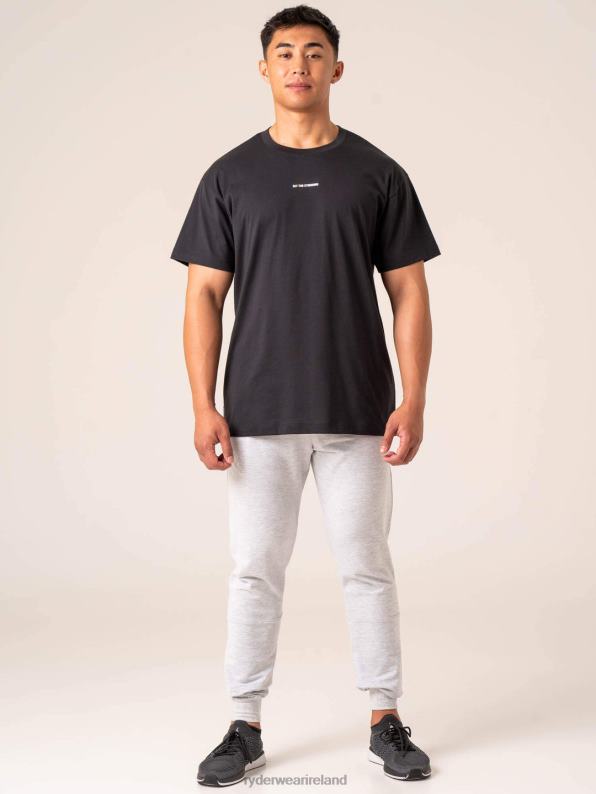 Ryderwear Emerge Oversized T-Shirt Faded Black Men Clothing 4Z2T1280
