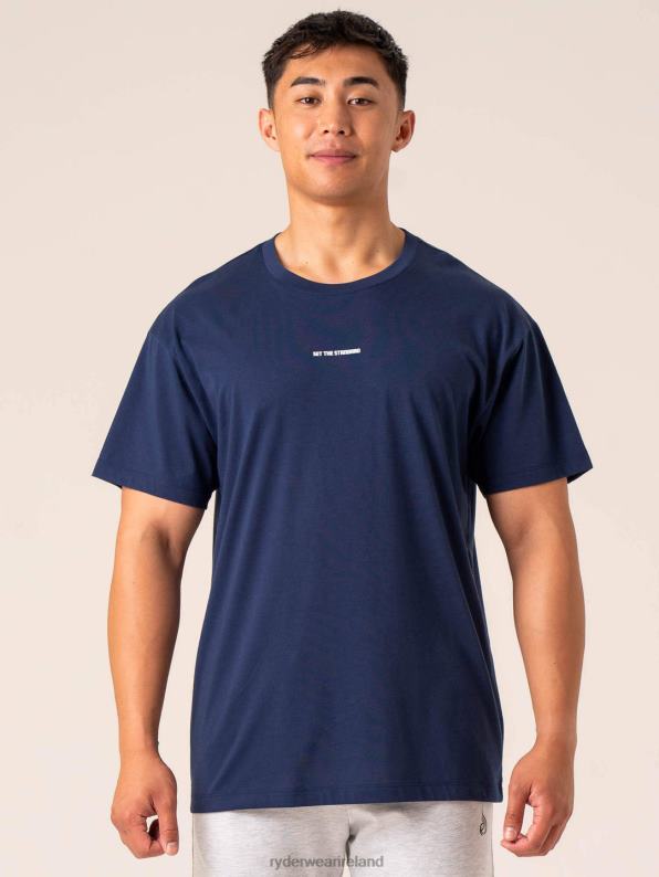 Ryderwear Emerge Oversized T-Shirt Navy Men Clothing 4Z2T1282