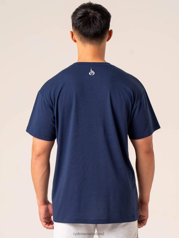 Ryderwear Emerge Oversized T-Shirt Navy Men Clothing 4Z2T1282