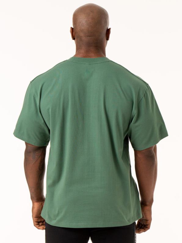 Ryderwear Force Oversized T-Shirt Green Men Clothing 4Z2T1223