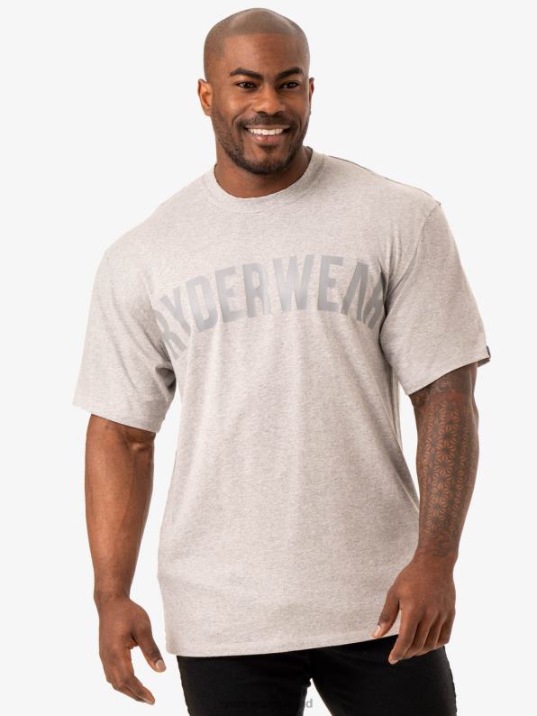 Ryderwear Force Oversized T-Shirt Grey Marl Men Clothing 4Z2T1224