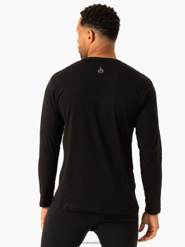 Ryderwear Graphic Long Sleeve T-Shirt Black Men Clothing 4Z2T1250
