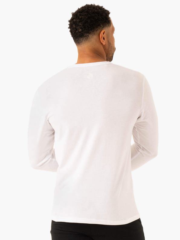 Ryderwear Graphic Long Sleeve T-Shirt White Men Clothing 4Z2T1251