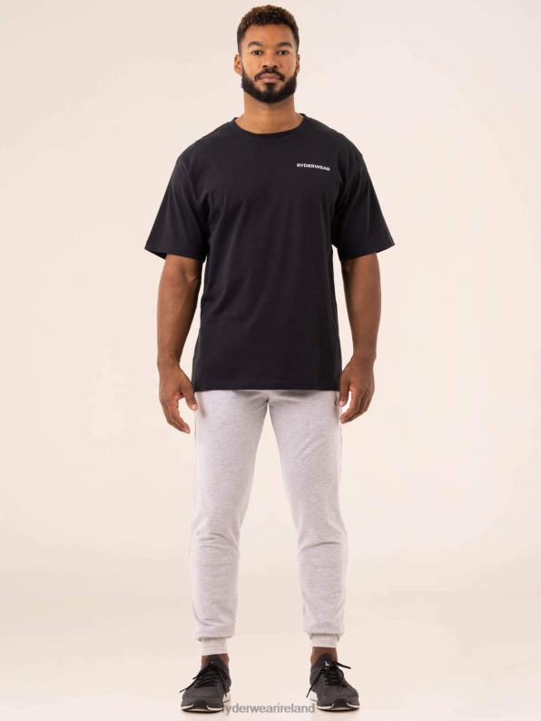 Ryderwear Industry Oversized T-Shirt Black Men Clothing 4Z2T1200