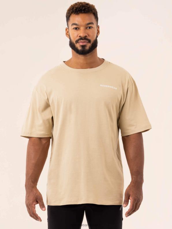 Ryderwear Industry Oversized T-Shirt Sandstone Men Clothing 4Z2T1202