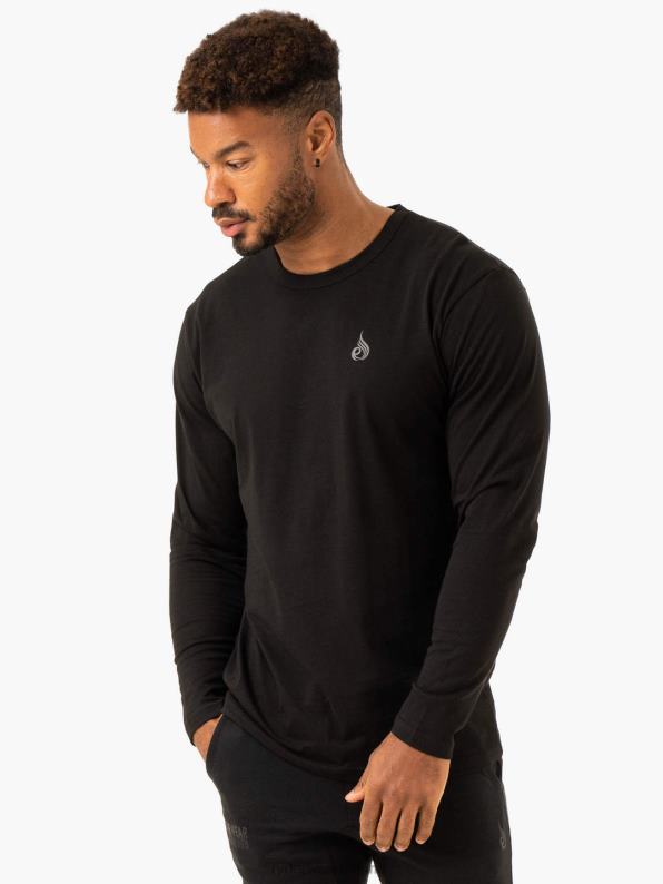 Ryderwear Lift Long Sleeve T-Shirt Black Men Clothing 4Z2T1248