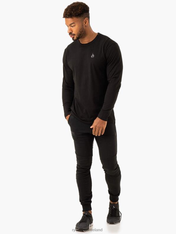 Ryderwear Lift Long Sleeve T-Shirt Black Men Clothing 4Z2T1248