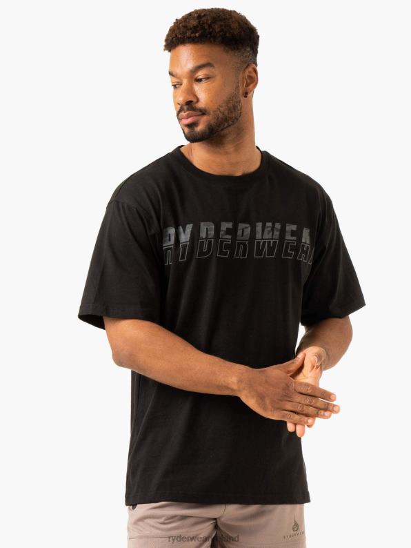 Ryderwear Overdrive Oversized T-Shirt Black Men Clothing 4Z2T1256
