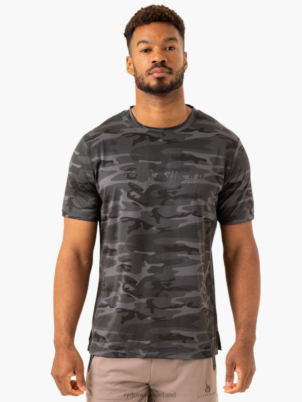 Ryderwear Overdrive T-Shirt Black Camo Men Clothing 4Z2T1254