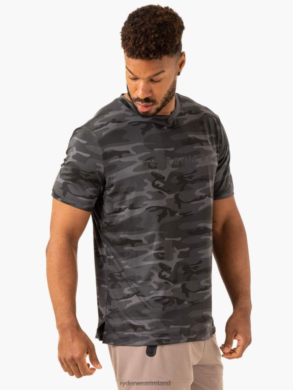 Ryderwear Overdrive T-Shirt Black Camo Men Clothing 4Z2T1254
