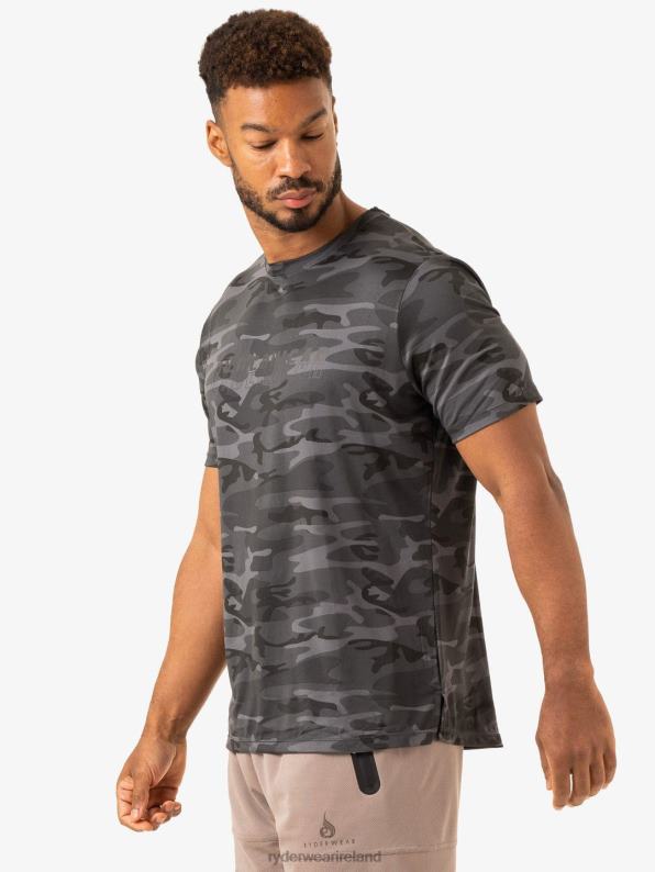 Ryderwear Overdrive T-Shirt Black Camo Men Clothing 4Z2T1254
