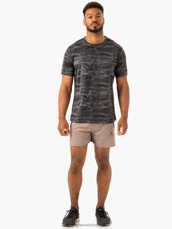Ryderwear Overdrive T-Shirt Black Camo Men Clothing 4Z2T1254