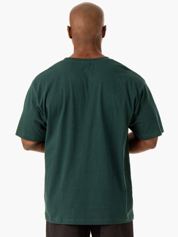 Ryderwear Oversized T-Shirt Bottle Green Men Clothing 4Z2T1233