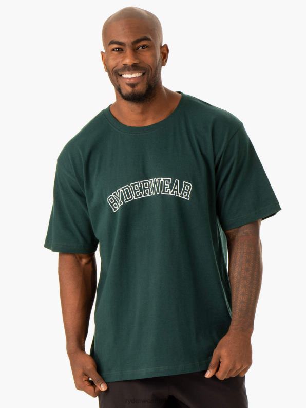 Ryderwear Oversized T-Shirt Bottle Green Men Clothing 4Z2T1233