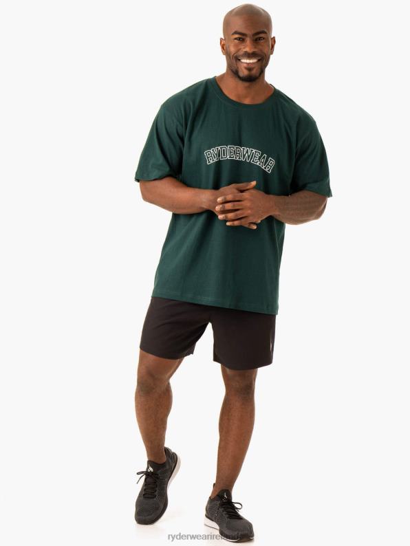 Ryderwear Oversized T-Shirt Bottle Green Men Clothing 4Z2T1233
