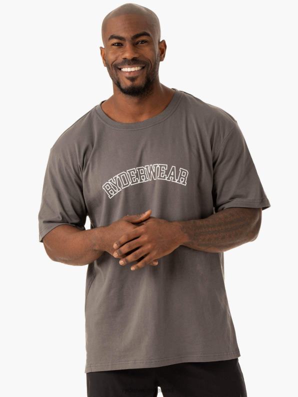 Ryderwear Oversized T-Shirt Charcoal Men Clothing 4Z2T1234