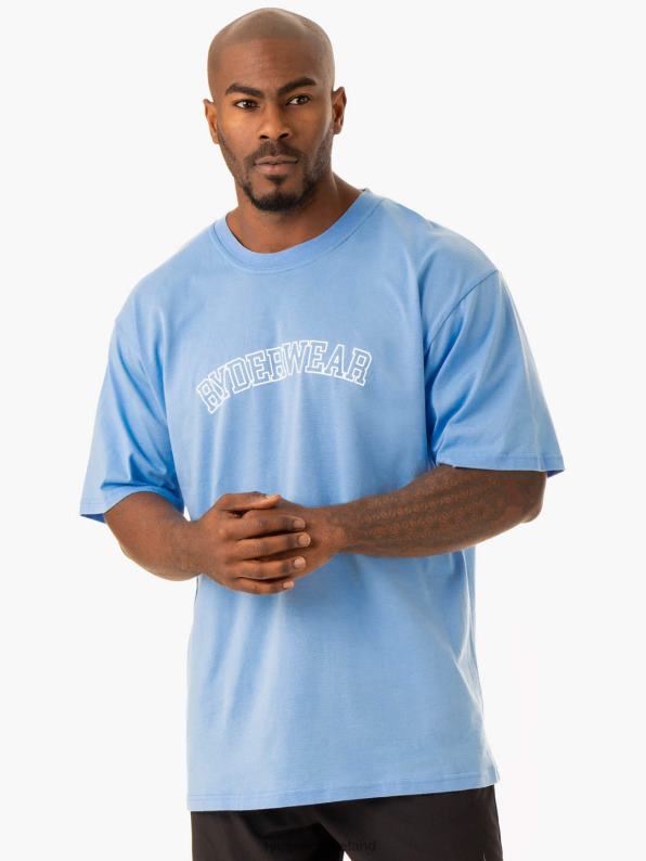 Ryderwear Oversized T-Shirt Sky Blue Men Clothing 4Z2T1237