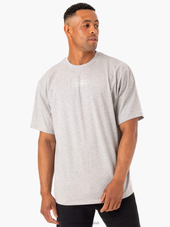 Ryderwear Recharge T-Shirt Grey Marl Men Clothing 4Z2T1227