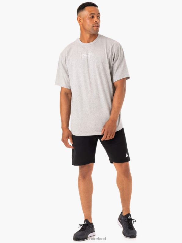 Ryderwear Recharge T-Shirt Grey Marl Men Clothing 4Z2T1227