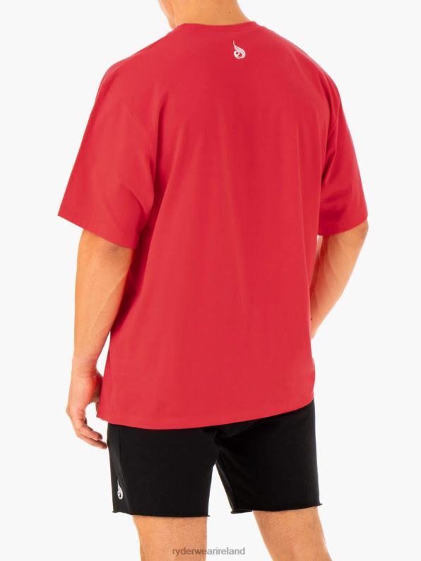 Ryderwear Recharge T-Shirt Red Men Clothing 4Z2T1229