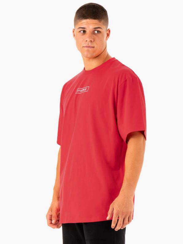 Ryderwear Recharge T-Shirt Red Men Clothing 4Z2T1229