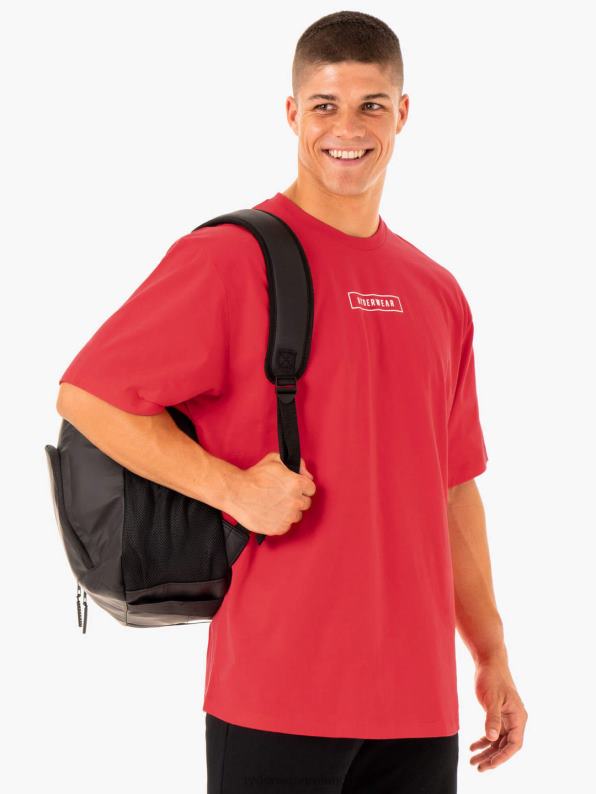 Ryderwear Recharge T-Shirt Red Men Clothing 4Z2T1229