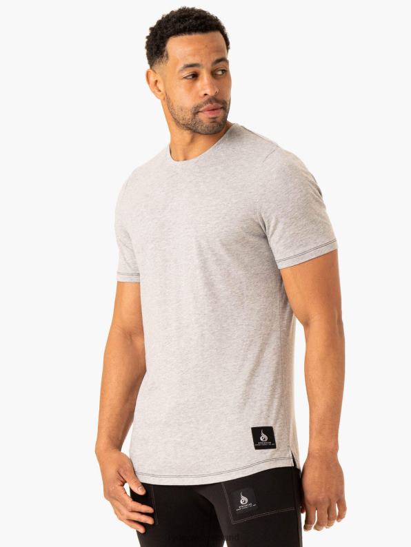 Ryderwear Vital T-Shirt Grey Marl Men Clothing 4Z2T1258