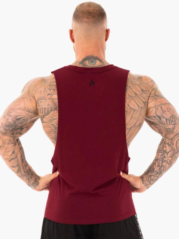 Ryderwear Active Cotton Baller Tank Burgundy Men Clothing 4Z2T1355