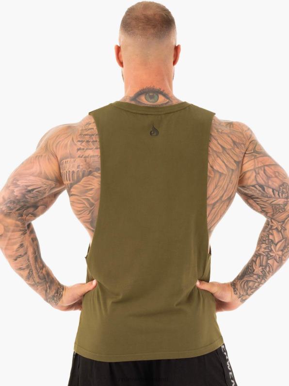 Ryderwear Active Cotton Baller Tank Khaki Men Clothing 4Z2T1356