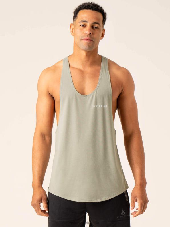 Ryderwear Advance Stringer T-Back Sage Men Clothing 4Z2T1301