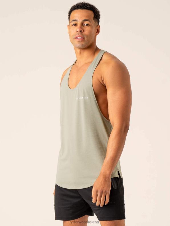 Ryderwear Advance Stringer T-Back Sage Men Clothing 4Z2T1301