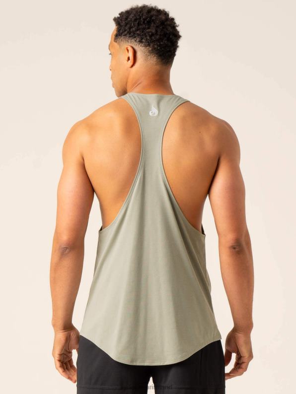 Ryderwear Advance Stringer T-Back Sage Men Clothing 4Z2T1301