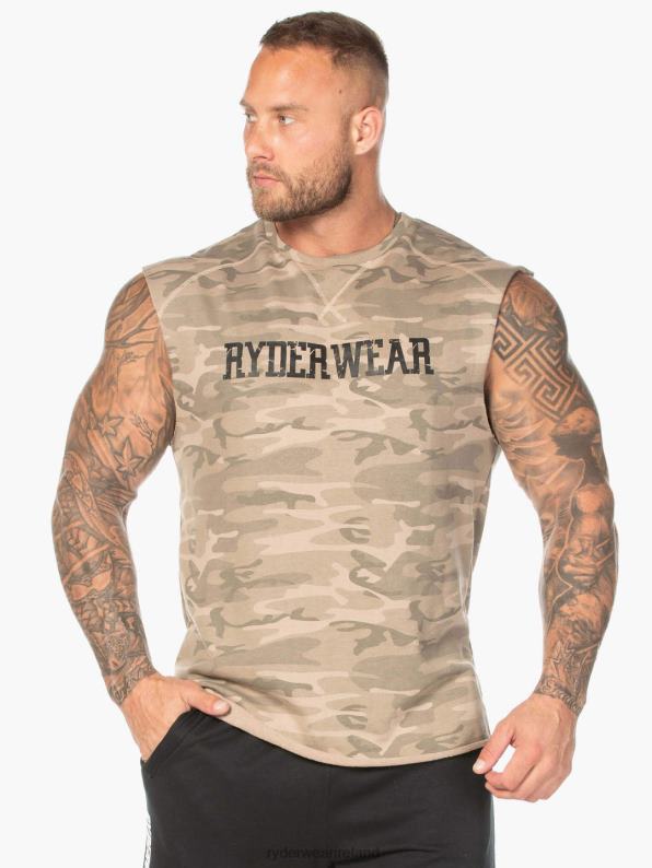 Ryderwear Camo Fleece Tank Tan Camo Men Clothing 4Z2T1352