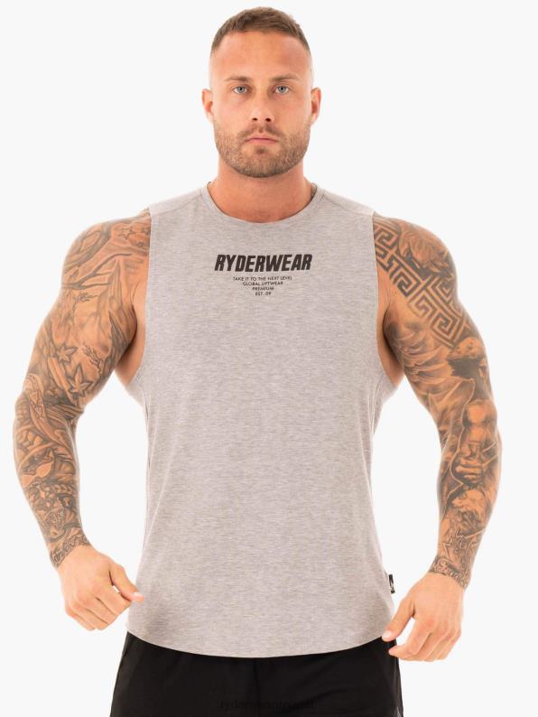 Ryderwear Core Baller Tank Grey Marl Men Clothing 4Z2T1360
