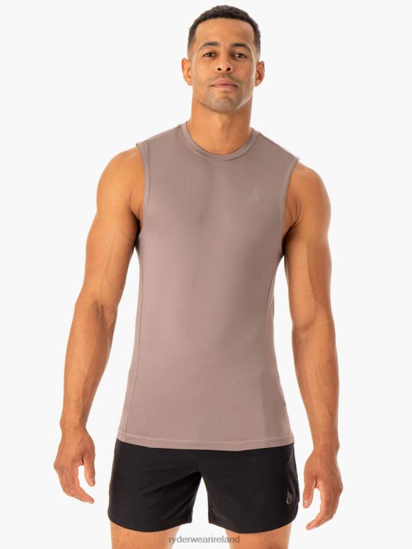 Ryderwear Division Base Layer Tank Taupe Men Clothing 4Z2T1318