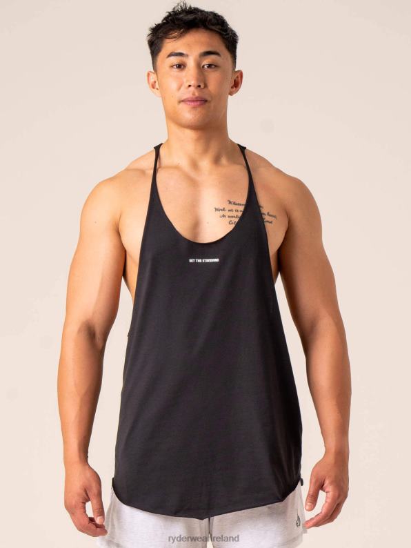 Ryderwear Emerge Arnie T-Back Faded Black Men Clothing 4Z2T1295