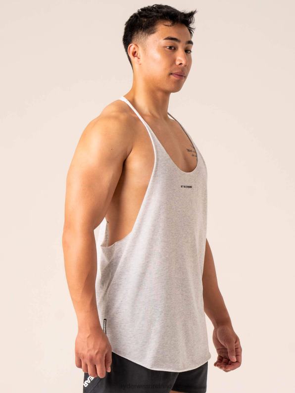 Ryderwear Emerge Arnie T-Back Snow Grey Marl Men Clothing 4Z2T1292