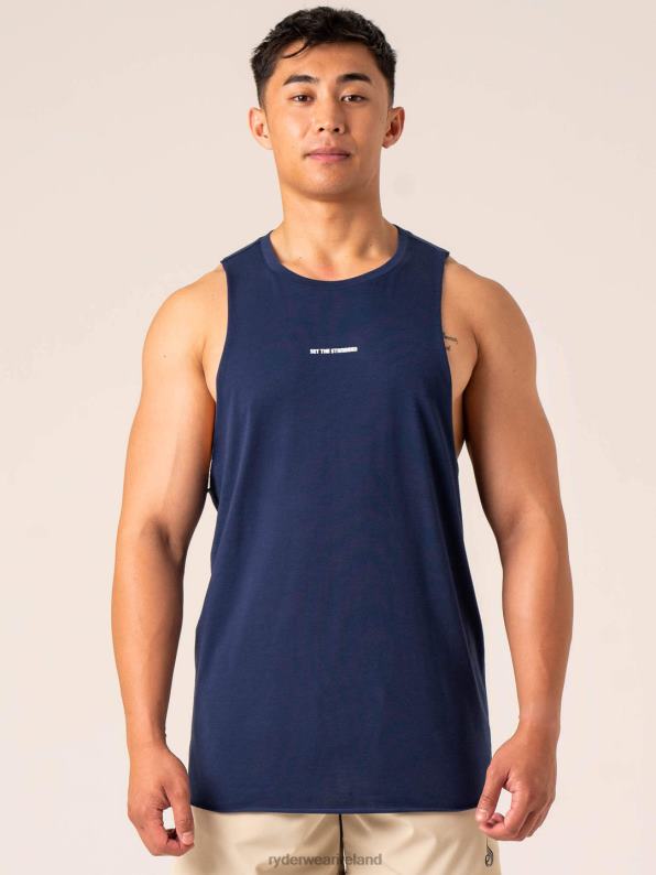 Ryderwear Emerge Drop Armhole Tank Navy Men Clothing 4Z2T1289