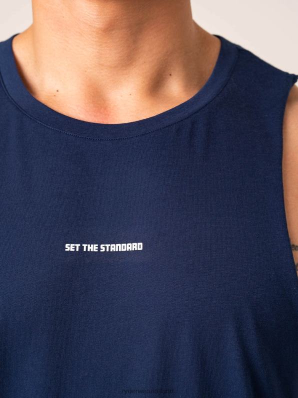 Ryderwear Emerge Drop Armhole Tank Navy Men Clothing 4Z2T1289