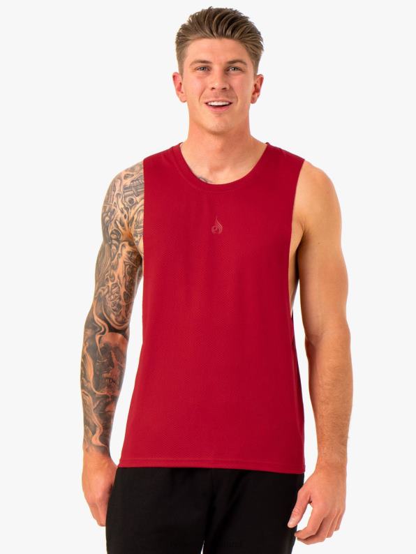 Ryderwear Enhance Baller Tank Burgundy Men Clothing 4Z2T1322