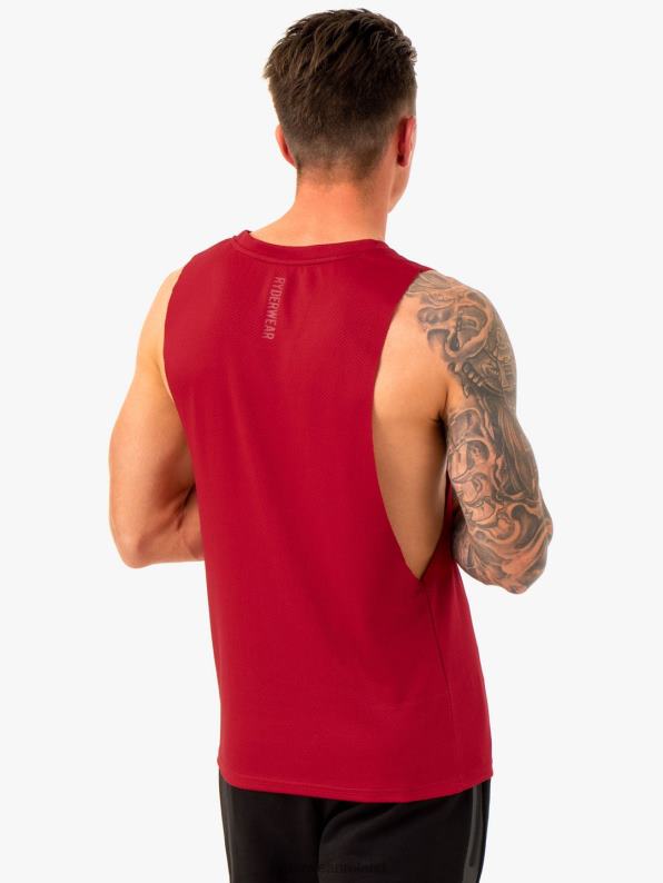 Ryderwear Enhance Baller Tank Burgundy Men Clothing 4Z2T1322
