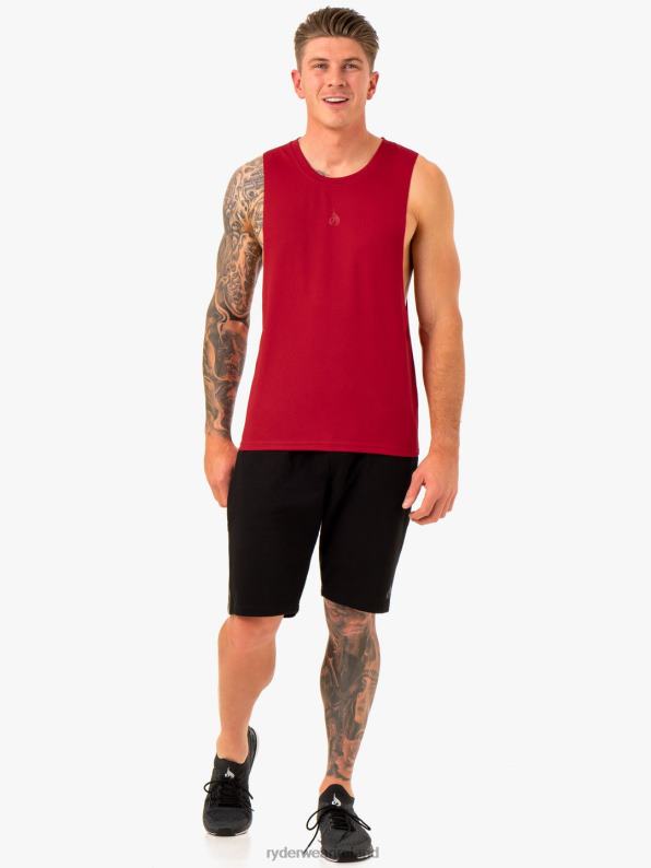 Ryderwear Enhance Baller Tank Burgundy Men Clothing 4Z2T1322