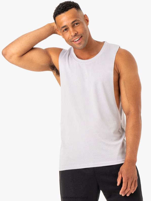 Ryderwear Enhance Baller Tank Snow Grey Men Clothing 4Z2T1321