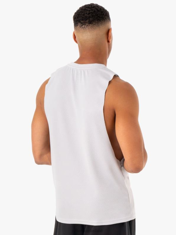 Ryderwear Enhance Baller Tank Snow Grey Men Clothing 4Z2T1321