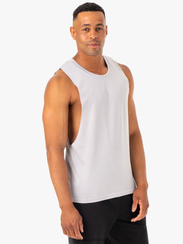 Ryderwear Enhance Baller Tank Snow Grey Men Clothing 4Z2T1321