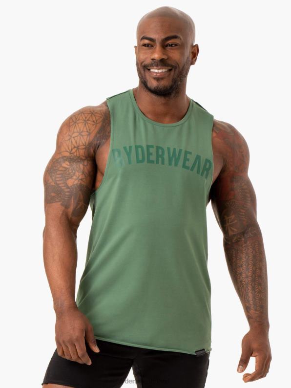 Ryderwear Force Baller Tank Green Men Clothing 4Z2T1330