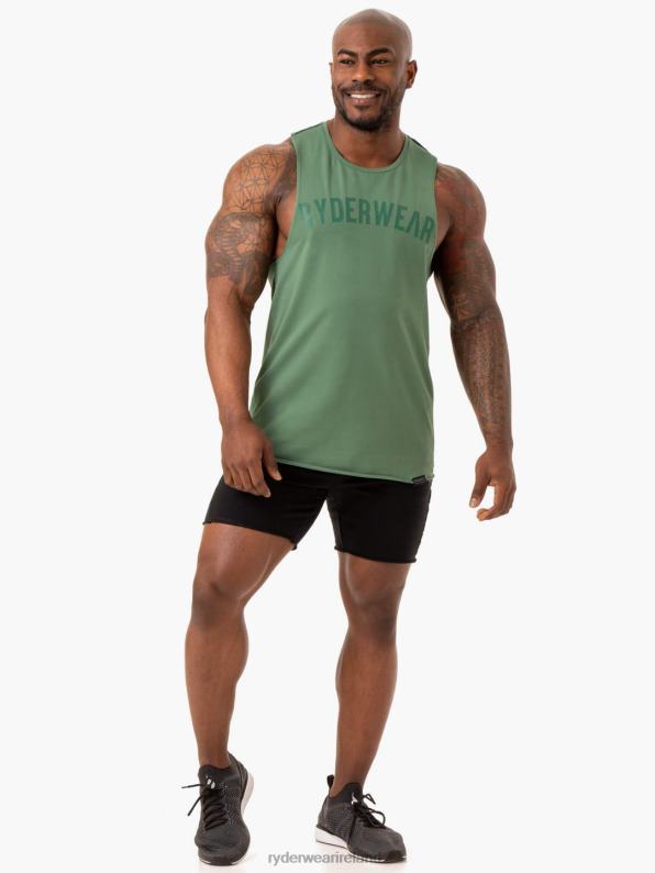 Ryderwear Force Baller Tank Green Men Clothing 4Z2T1330
