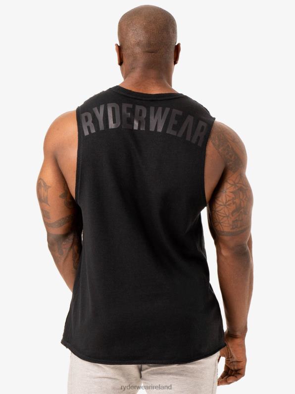 Ryderwear Force Fleece Tank Black Men Clothing 4Z2T1329