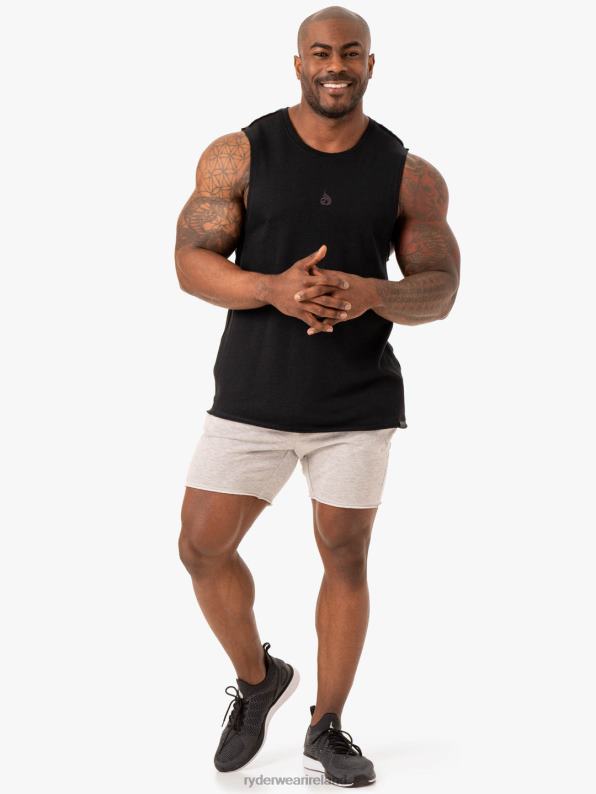 Ryderwear Force Fleece Tank Black Men Clothing 4Z2T1329